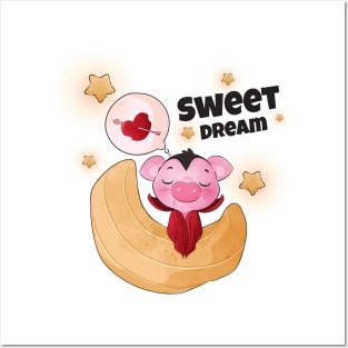 Pig Sweet Dream Posters and Art